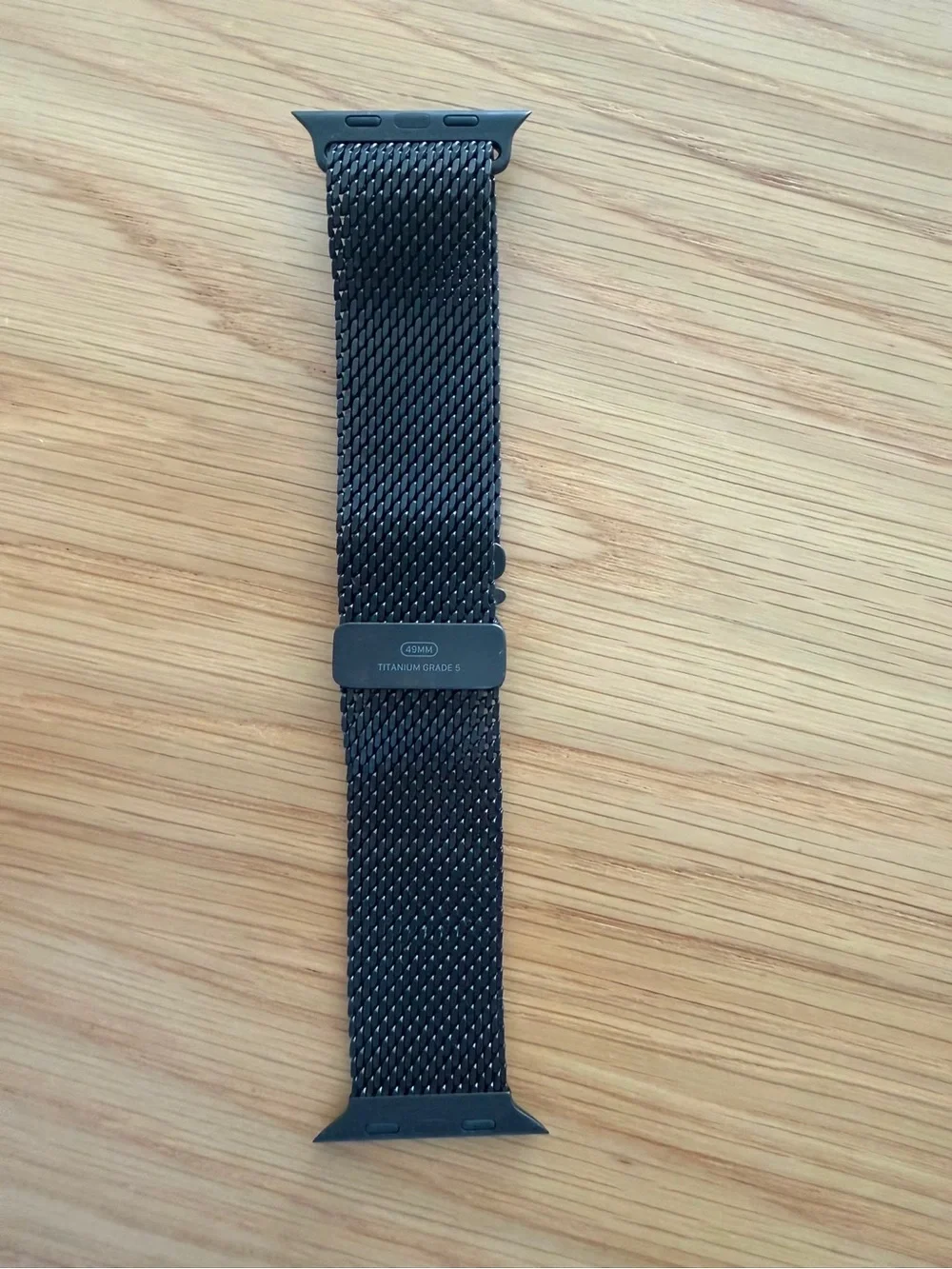 Apple Black Titanium Milanese Loop Band for 49mm